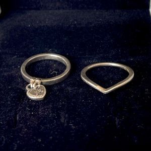 2 Pandora Rings (box included)